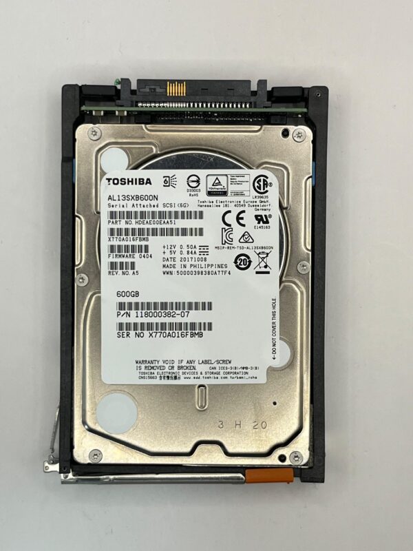 HD EMC 600GB 15K 2,5 SAS 6GB 005050846
