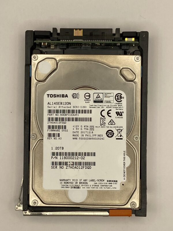 HD EMC 1.2TB 10K 2,5 SAS 6GB 005052303
