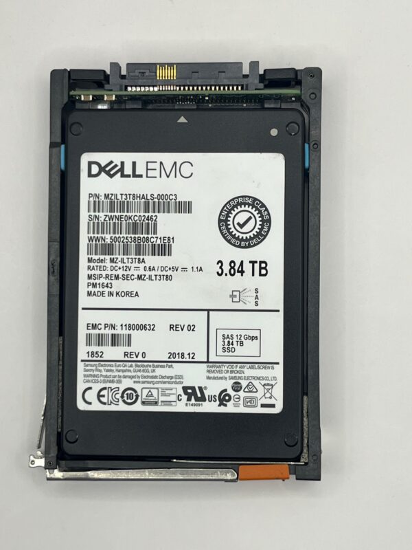 SSD EMC 3.84TB 2.5 SAS 12GB 005052560