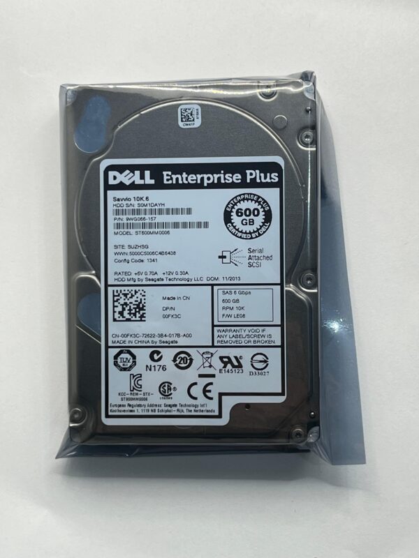 HD DELL 600GB 10K 6GB SAS 2.5 0FK3C 00FK3C