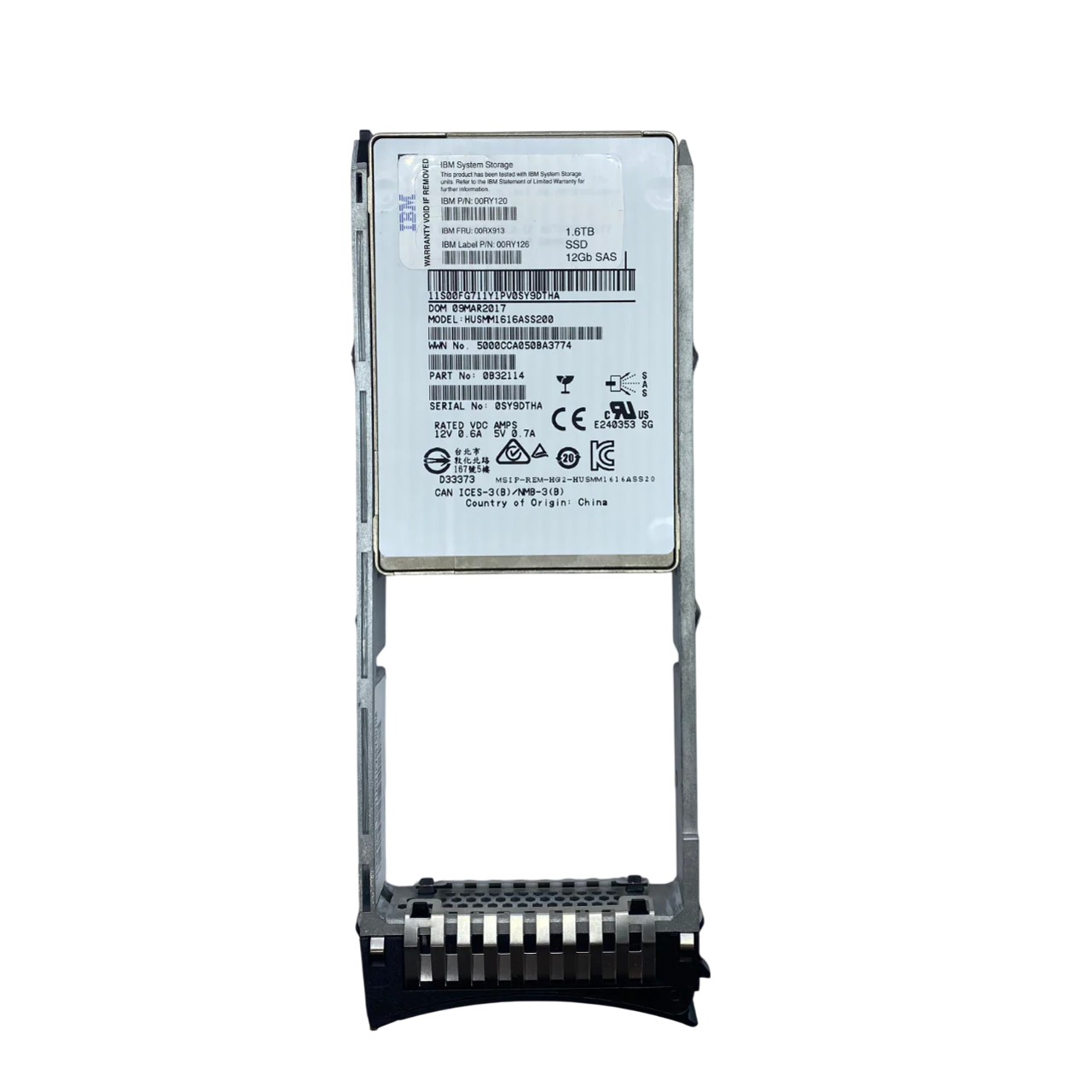 SSD IBM 1.6TB 2.5 SAS 12GB 00RX913 00RX120 00RX126