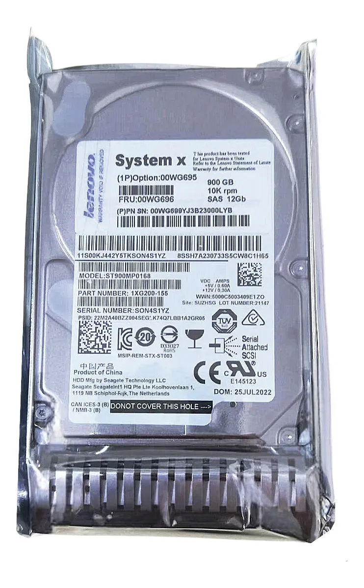 HD LENOVO 900GB 10K 2,5 SAS 12GB 00WG695 00WG696 00WG699 - Imagem 3