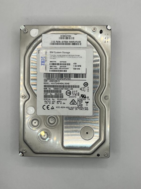 HD IBM 4TB 7.2K 3,5 SAS 6GB 00Y2426 00Y5826 COM GAVETA