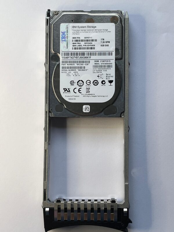HD IBM 1TB 7.2K 6GB 2.5 SAS 00Y2434 00Y5711 00Y2511 00Y5909