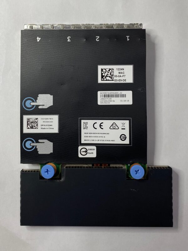 Placa de Rede DELL Integrada 57416 2x10GB/2x1GB RJ45 4-Port 01224N