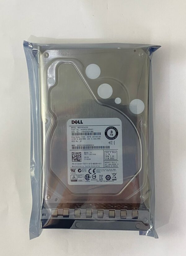 HD DELL 3TB 7.2K 3,5 SAS 6GB 014X4H 14X4H COM GAVETA