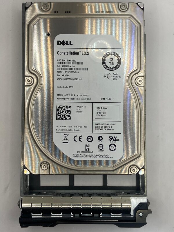 HD SAS DELL 2TB 7.2K 3.5 01D9NN 1D9NN ST32000645SS