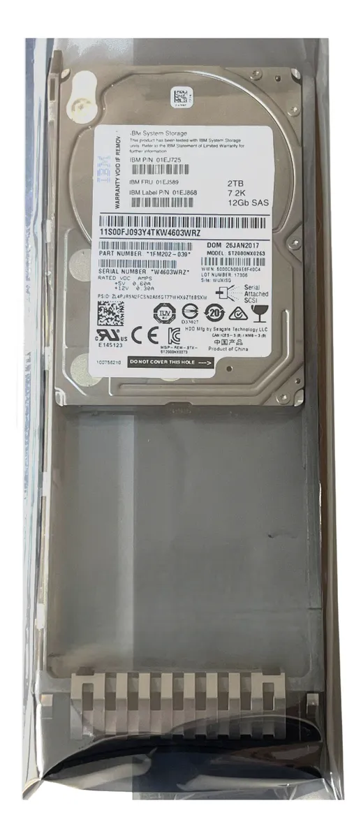 HD IBM 2TB 7.2K SAS 12G 2.5 01EJ868 01EJ589 01EJ725 - Imagem 3