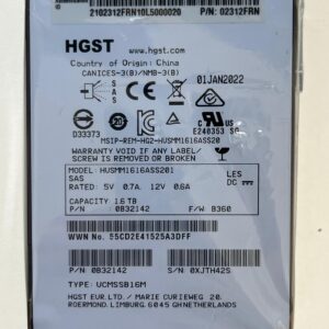 SSD HUAWEI 1.6TB 2.5 SAS 12GB ES3600S V5 02312FRN