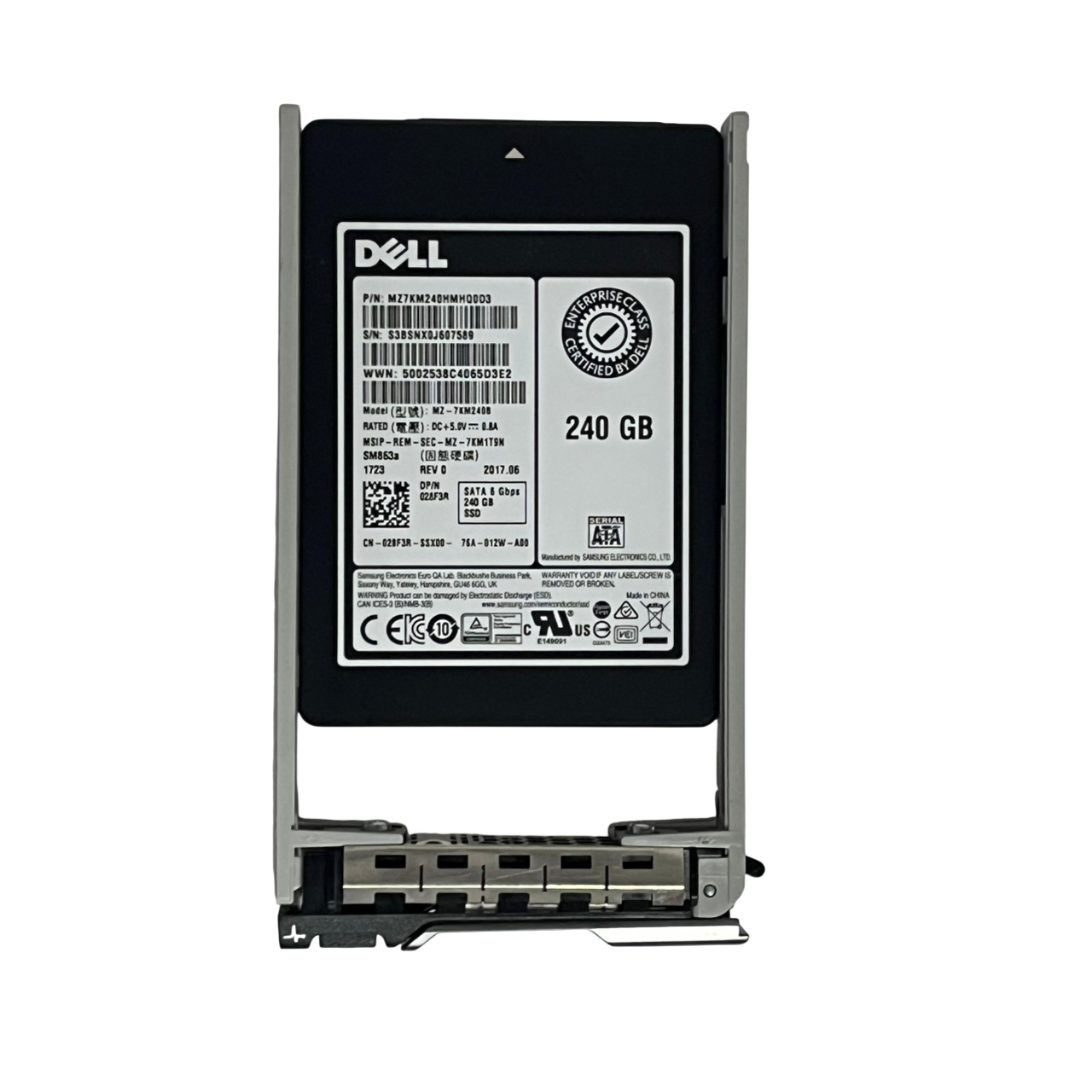 SSD DELL 240GB 6GB 2.5 SATA 028F3R 28F3R MZ-7KM240B NOVO