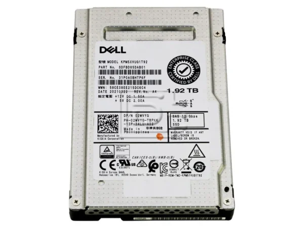 SSD DELL 1.92TB SAS 12GB 2.5 02WVYG 2WVYG