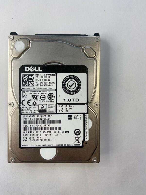 HD DELL 1.8 10K SAS PARA R440 R540 R640 R740