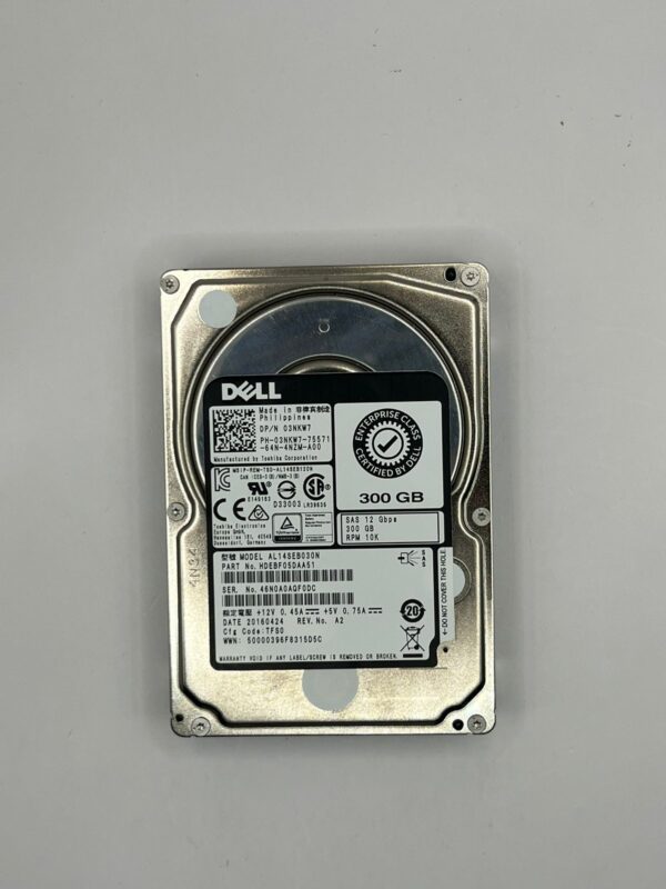 HD DELL 300GB 10K 12G 2,5 SAS 03NKW7 3NKW7