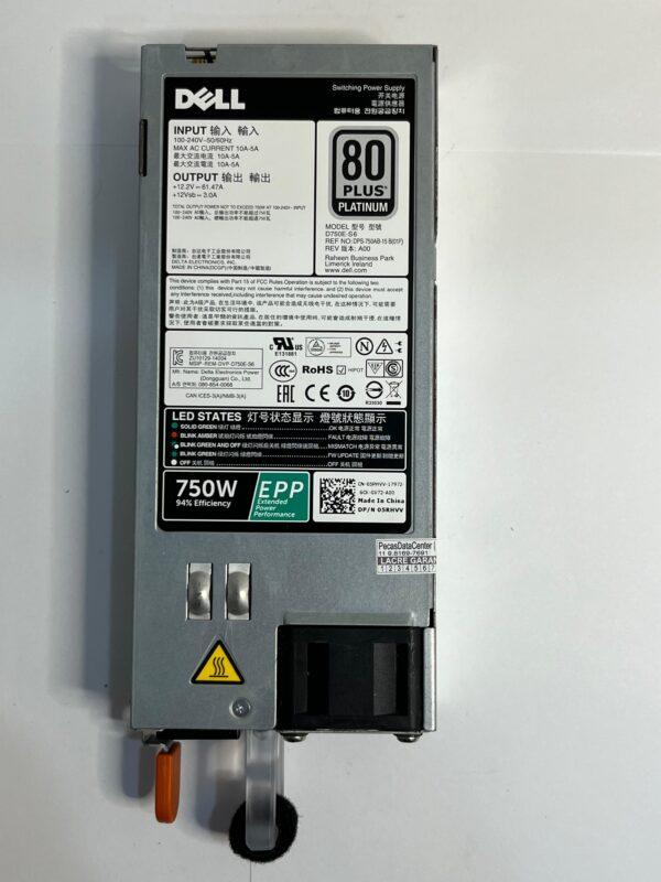 FONTE DELL 750W 05RHVV 5RHVV 0V1YJ6 V1YJ6   CINZA 127/220V