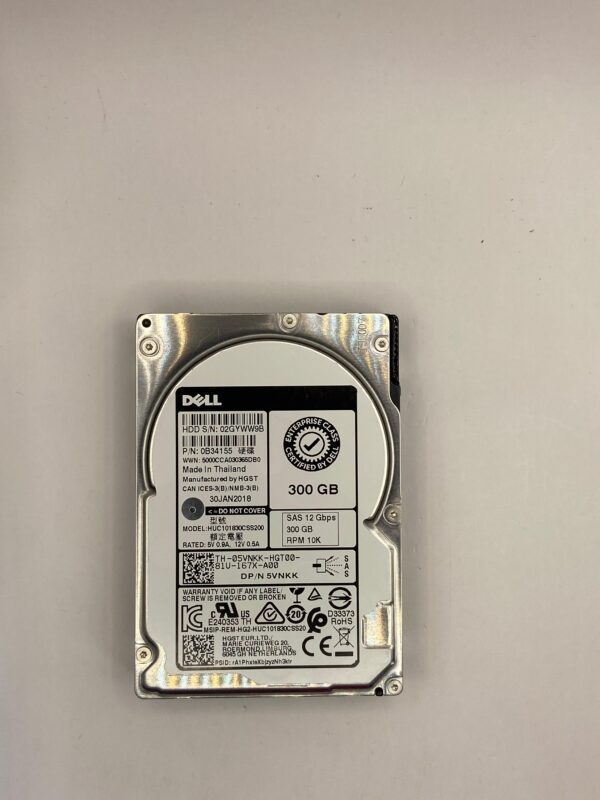 HD DELL 300GB 10K 12GB SAS 2,5 05VNKK 5VNKK