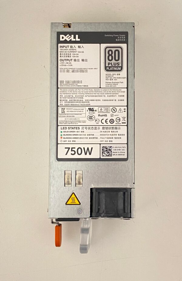 FONTE DELL POWEREDGE 750W R720 T320 T420 T620 DL4000 05NF18