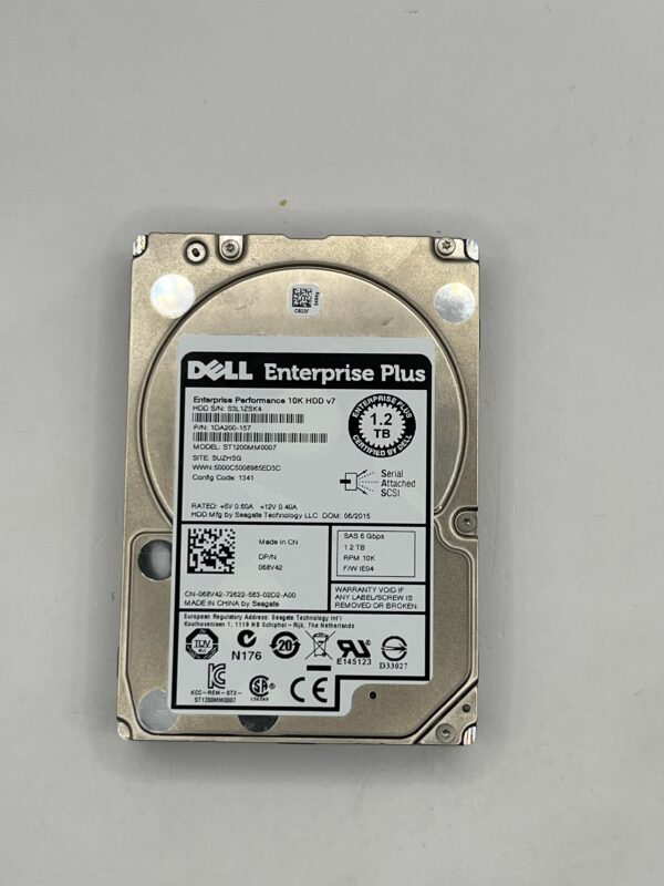 HD DELL 1.2TB 10K 6GB 2,5 SAS 068V42 68V42 COM GAVETA