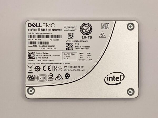 SSD DELL 3.84TB D3-S4610 2,5 SATA 6GB 06Y7Y1 6Y7Y1   CINZA