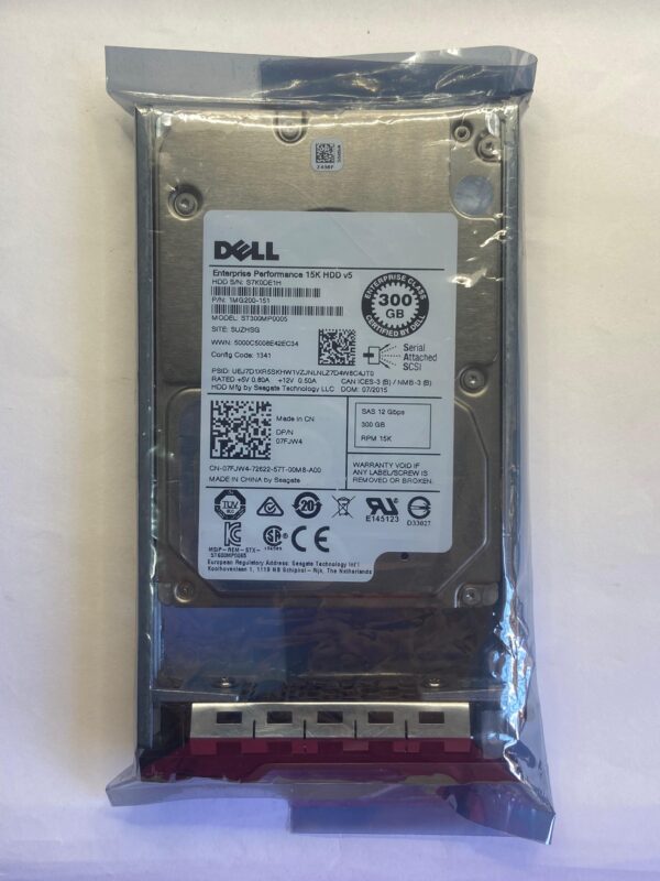 HD  DELL 300GB 15K 2,5 SAS 12GB 7FJW4 07FJW4 - Imagem 2