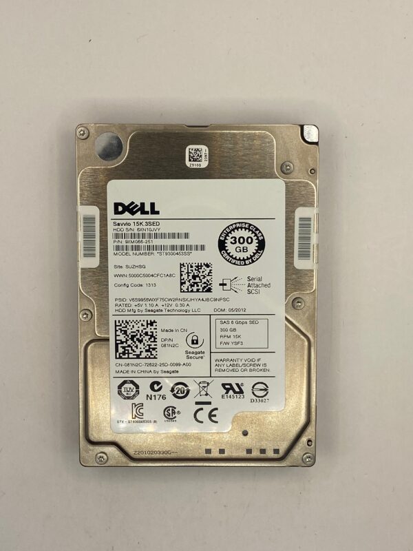 HD DELL 300GB 15K 6GB 2.5 SAS 81N2C 081N2C COM GAVETA