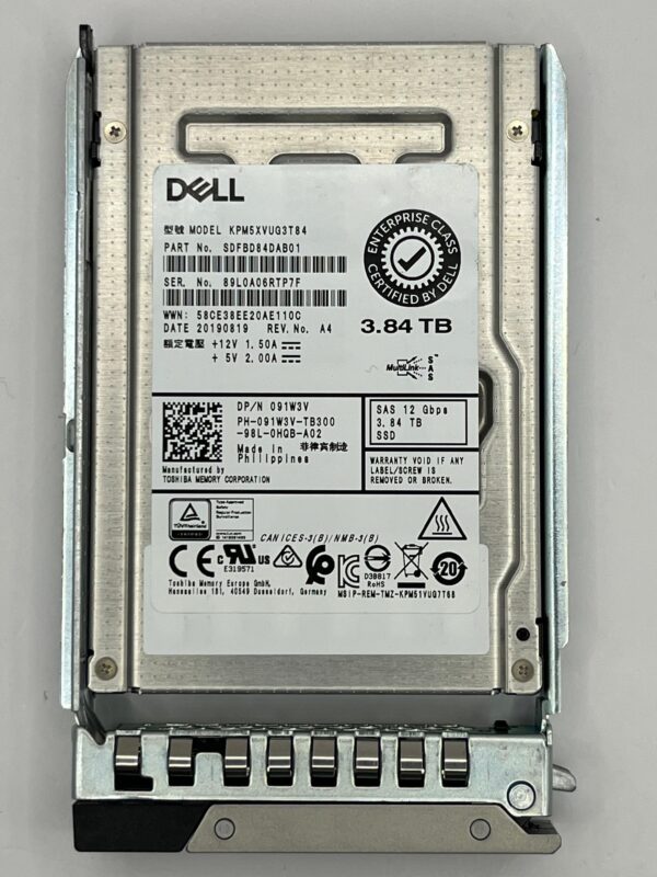 SSD DELL 3.84TB 2,5 SAS 12GB 091W3V 91W3V