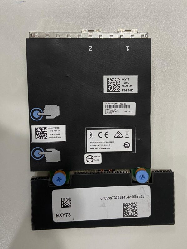 Placa de Rede DELL Integrada 57414 25GB SFP+ 2-Port 09XY73 9XY73 - Imagem 3