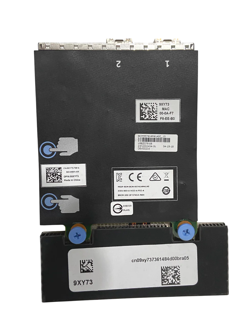 Placa de Rede DELL Integrada 57414 25GB SFP+ 2-Port 09XY73 9XY73 - Imagem 3
