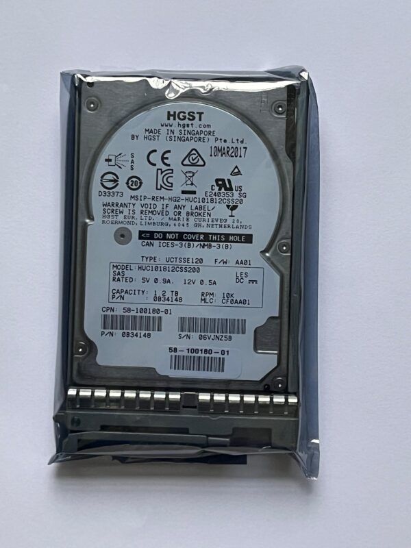 HD CISCO 1.2TB 10K 2.5 12GB SAS UCS-HD12TB10K12G 58-100180-01