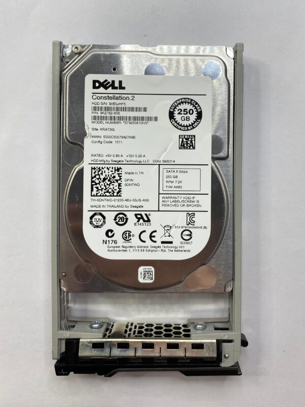 HD DELL 250GB 7.2K 2,5 SATA 6GB 0DNTWD DNTWD