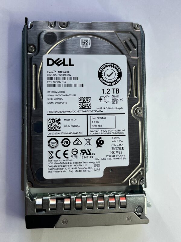 HD DELL 1.2TB 2.5 12G 10K SAS 0G2G54 G2G54 seminovo