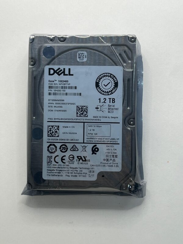 HD DELL 1.2TB 2.5 12G 10K SAS 0G2G54 G2G54 COM GAVETA