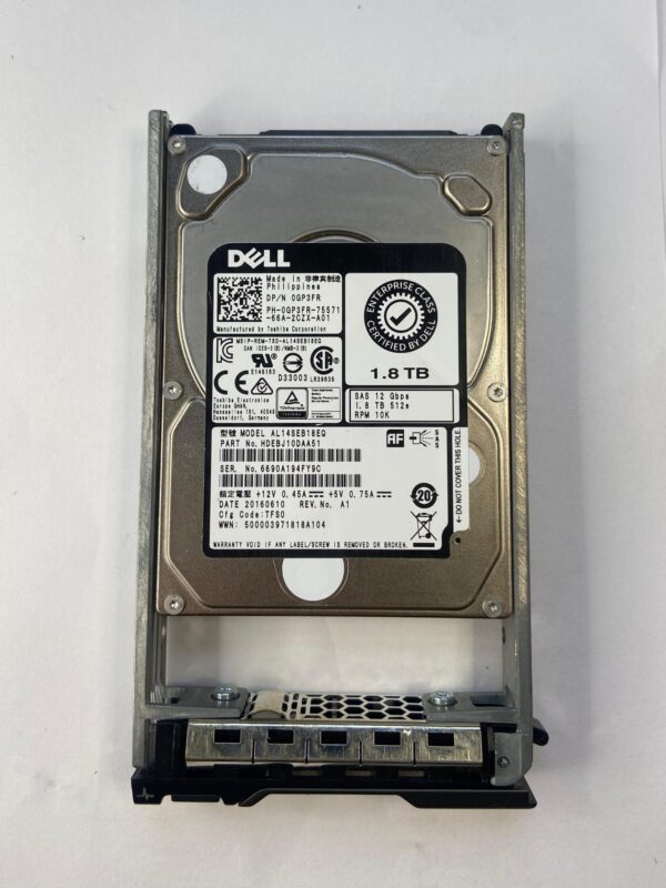HD DELL 1.8TB 10K 2,5 SAS 12G GP3FR 0GP3FR