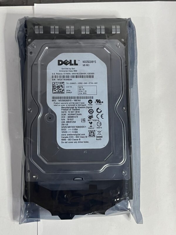 HD DELL 250GB 7.2K 3,5 SATA 3GB 0H962F H962F