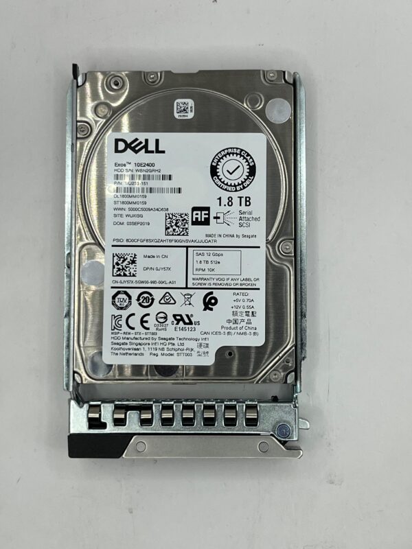 HD DELL 1.8TB 10K 2,5 SAS 12GB JY57X 0JY57X