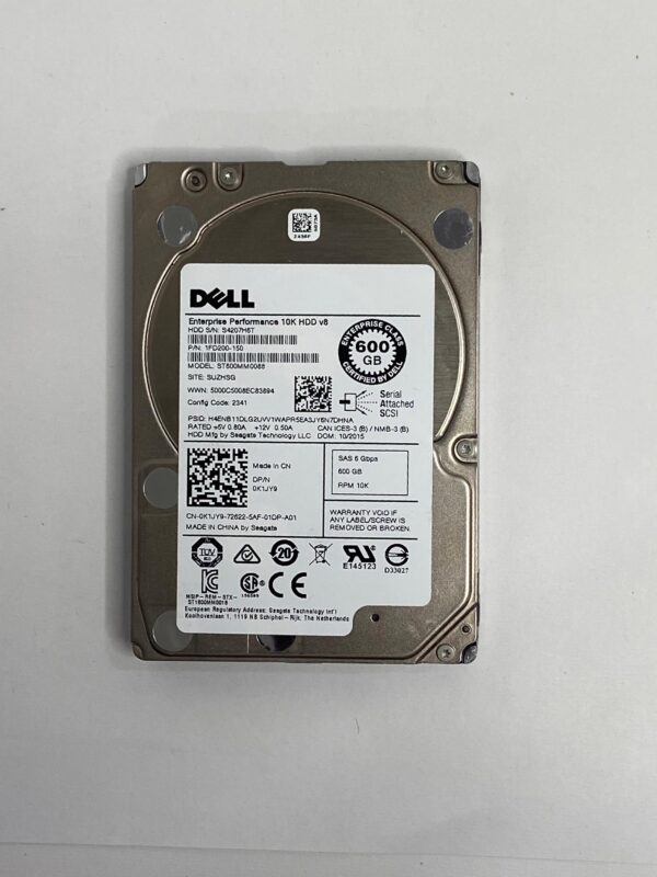 HD DELL 600GB 10K 2.5 SAS 6GB COM GAVETA 0K1JY9 K1JY9