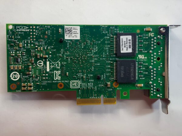 Placa de Rede DELL I350-T4 1GB RJ45 4-Port 0K9CR1 K9CR1 - Imagem 2