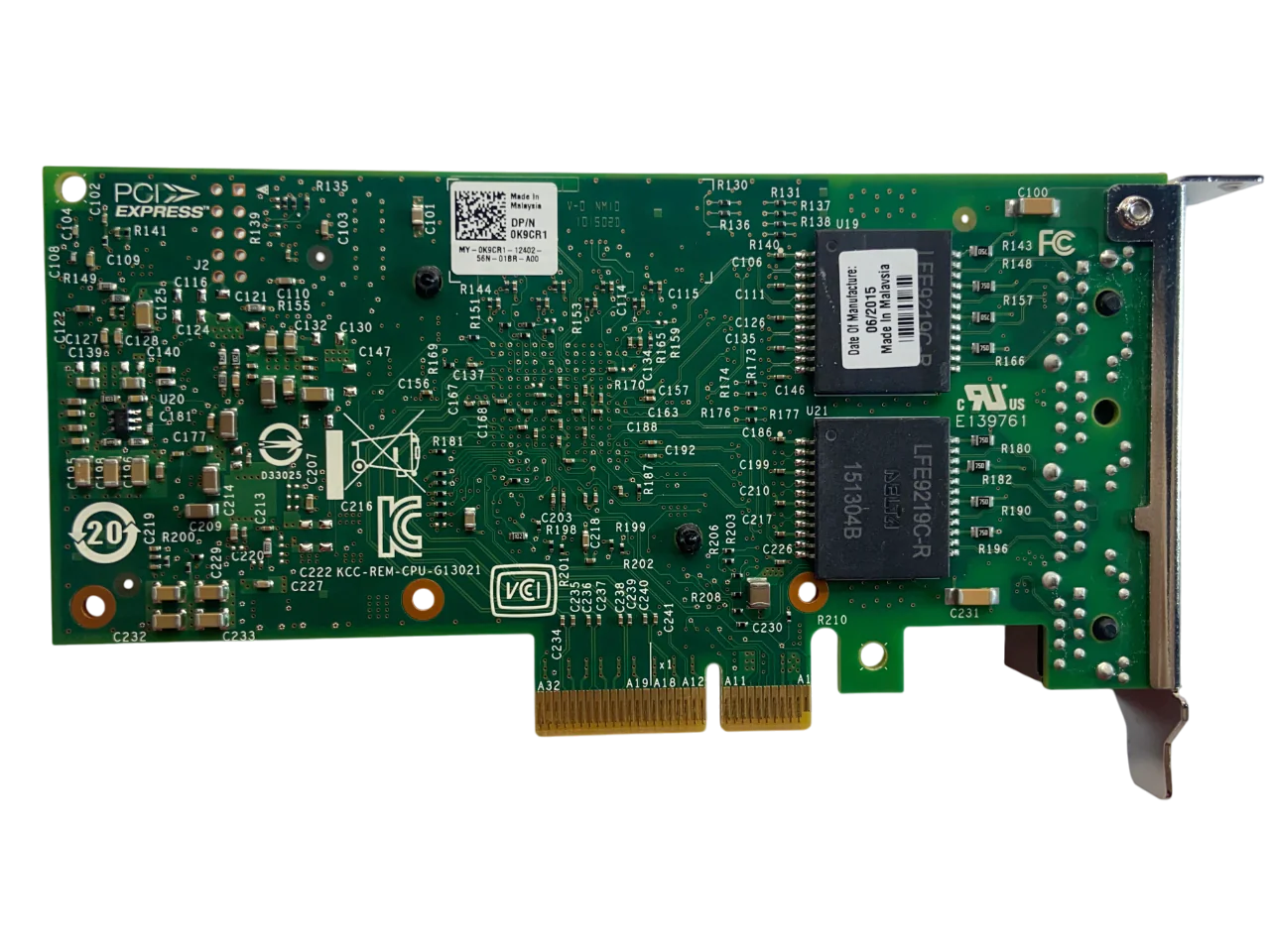 Placa de Rede DELL I350-T4 1GB RJ45 4-Port 0K9CR1 K9CR1 - Imagem 5