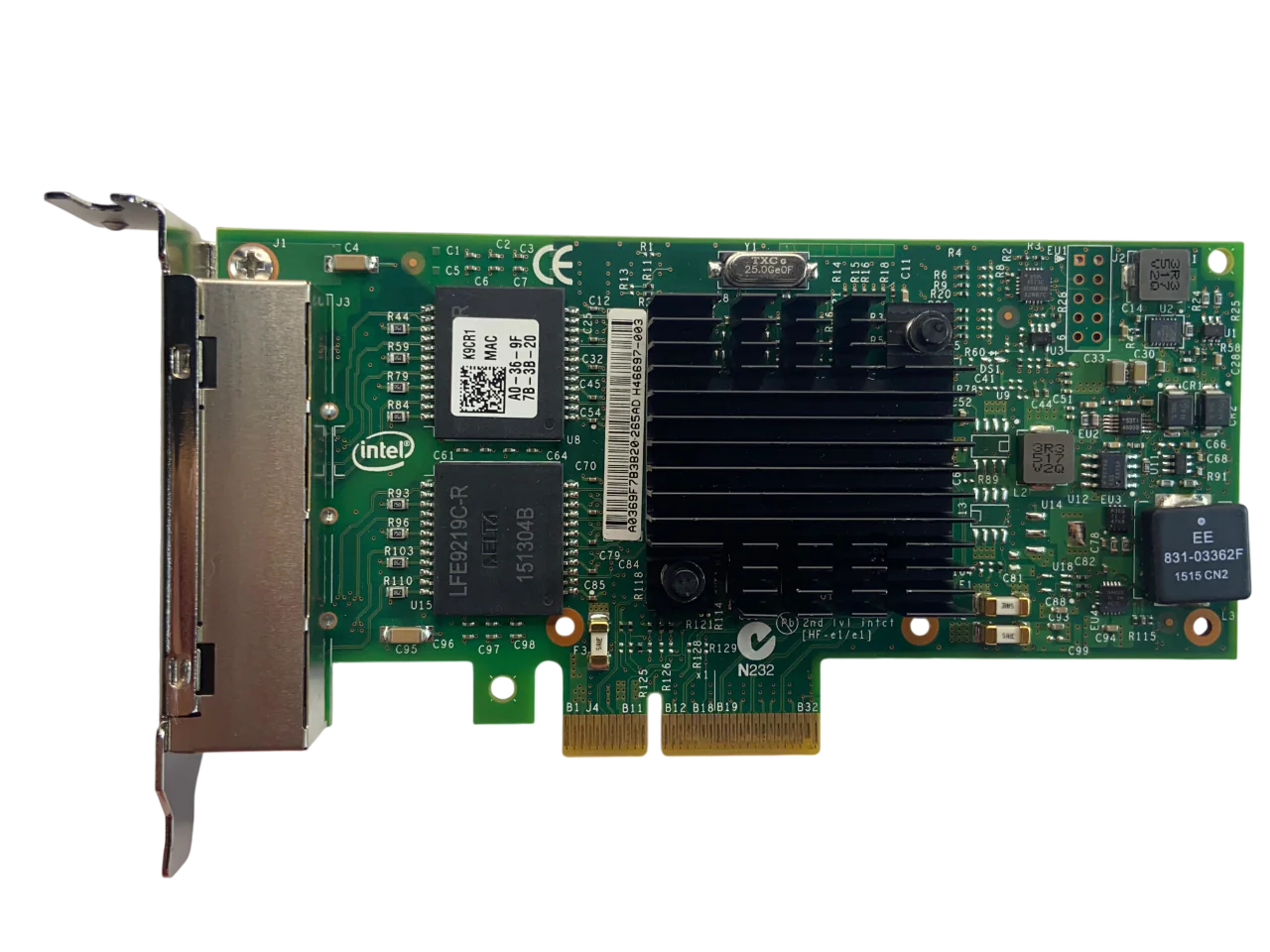 Placa de Rede DELL I350-T4 1GB RJ45 4-Port 0K9CR1 K9CR1 - Imagem 2