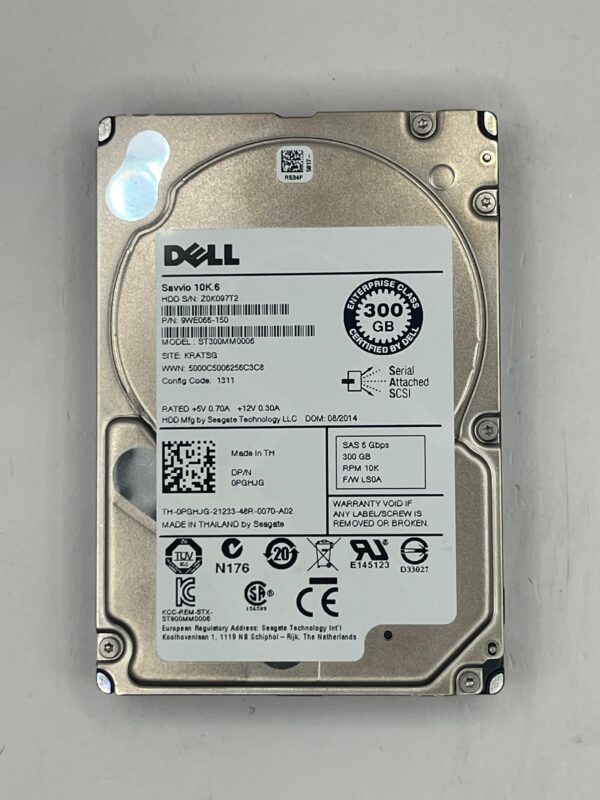 HD DELL 300GB 10K 6GB 2.5 SAS 0PGHJG PGHJG COM GAVETA