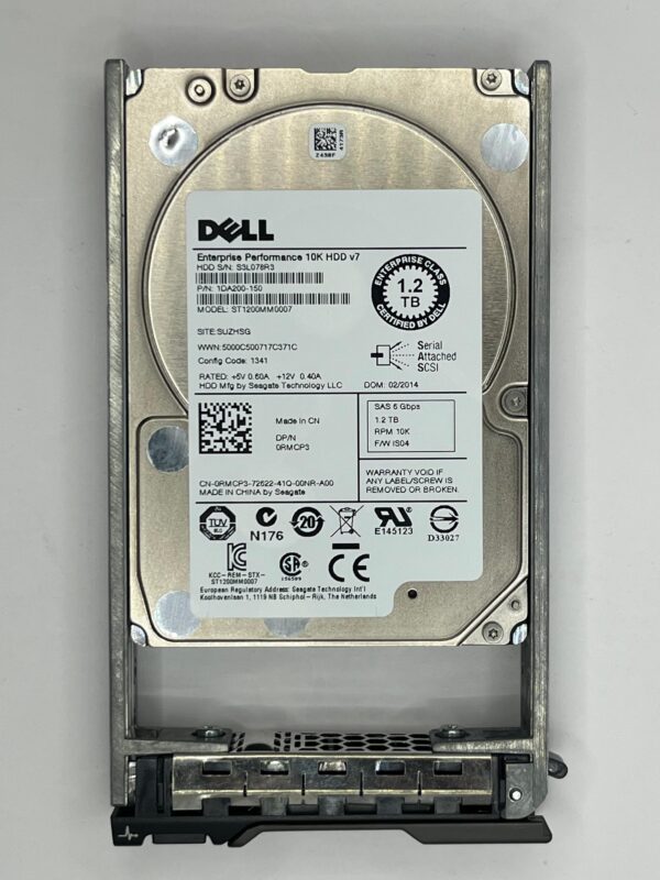 HD DELL 1.2TB 10K 2,5 SAS 6G 0RMCP3 RMCP3 COM GAVETA