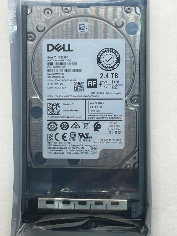 HD DELL 2.4TB 10K 2.5 SAS 12GB 0F9NWJ F9NWJ