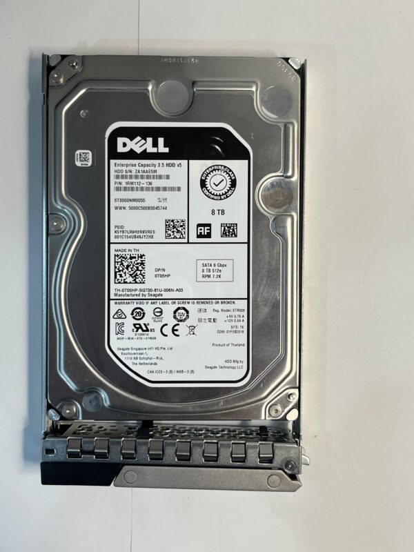 HD DELL 8TB 7.2K 3,5 SATA 6GB F4JXT 0F4JXT 0T05HP T05HP