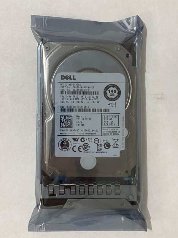 HD DELL 146GB 10K 6GB 2,5 SAS 0X143K X143K