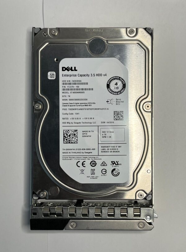 HD DELL 4TB 7.2K 3,5 SAS 12GB 0XWM1W XWM1W