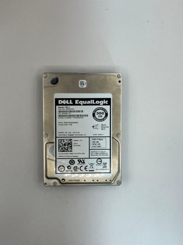 DELL EQUALLOGIC 300GB HDD 2.5   SAS 6GBPS 0XYXWW
