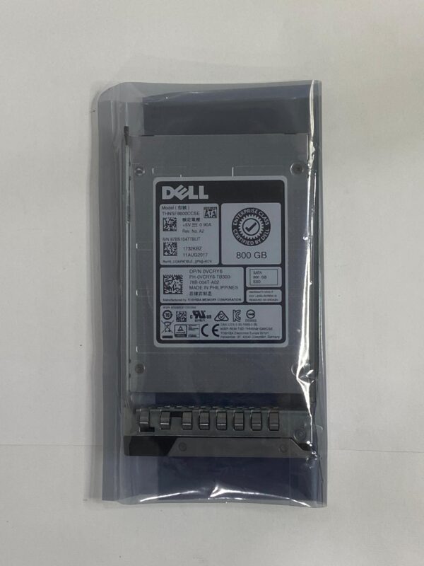 SSD DELL 800GB 2.5 SATA 6GB THNSF8800CCSE 0VCRY6 VCRY6 COM GAVETA