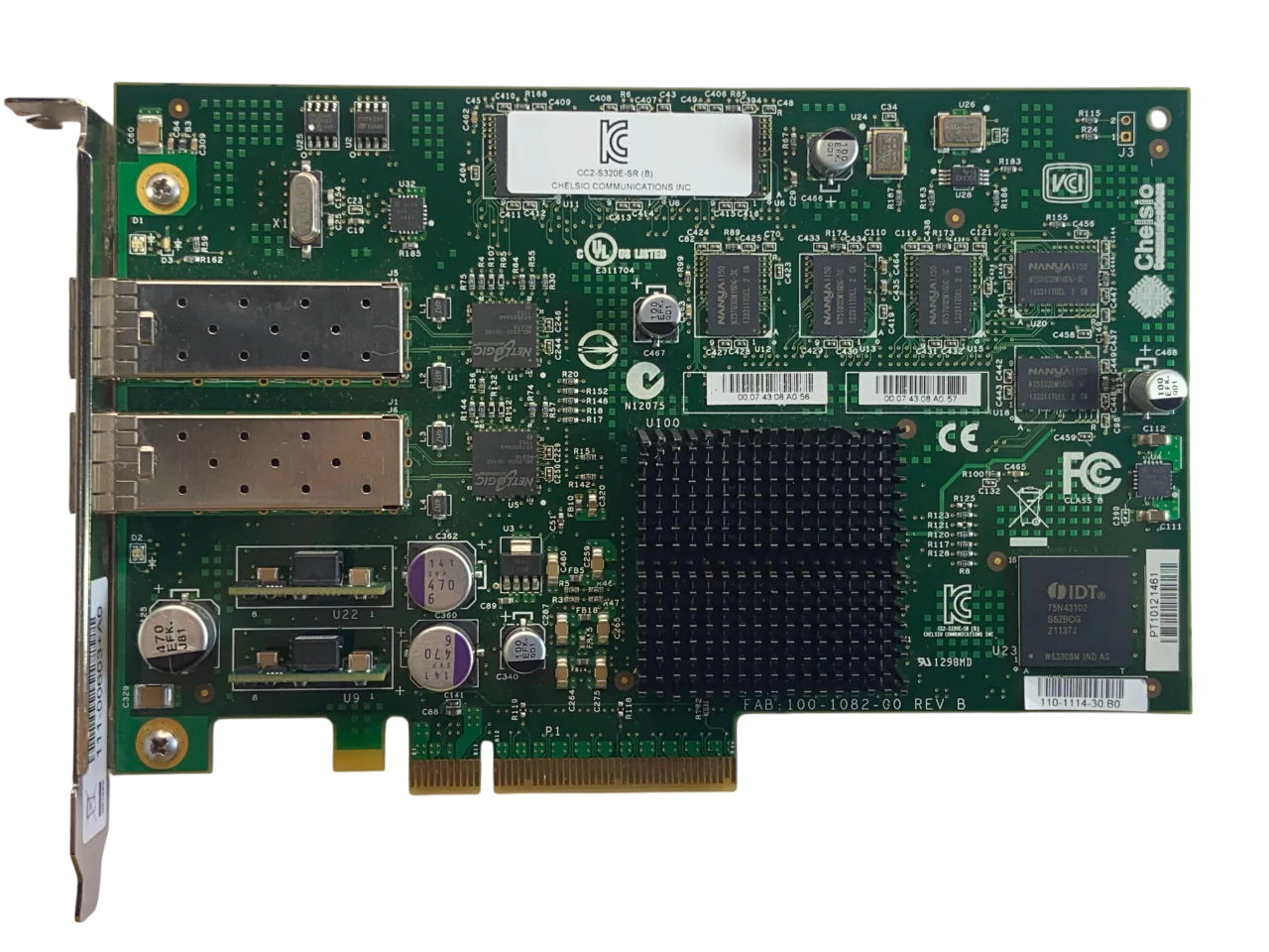 Placa de Rede NetApp S320E 10GB FC SFP+ 2-Port 110-1114-30 - Imagem 2