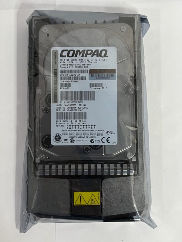 HD COMPAQ 36.4GB SCSI 10K 3,5 PN 233806-003 3R-A3136-AA