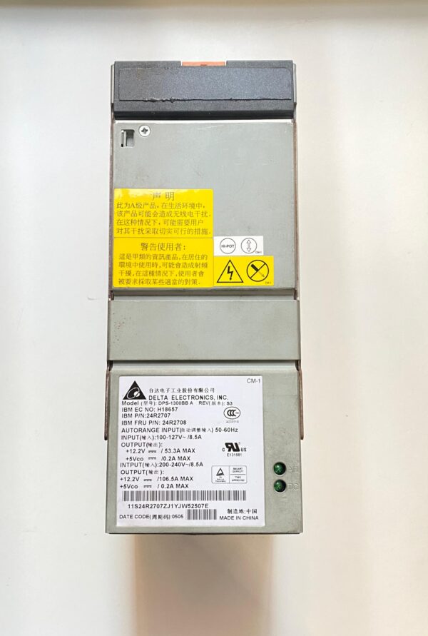 FONTE DELTA IBM 1300W P/ X3850 DPS-1300BB 24R2707 24R2708