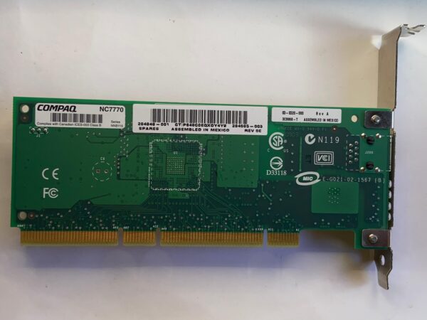 Placa de Rede HP Compaq NC7770 RJ45 1-Port 284848-001 244948-B21 - Imagem 2